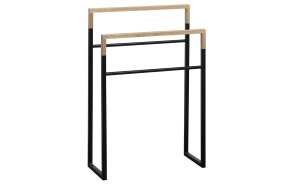 SKA Towel holder, 550x800x200mm, black matt/oak