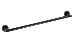 X-ROUND BLACK Towel Rail Holder 350mm, black