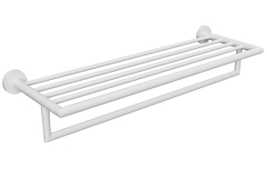 X-ROUND WHITE Wall Mounted Towel Holder 550x265x110mm, white
