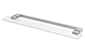 EVEREST shelf with towel holder, chrome