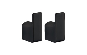 PIRENEI Robe Hook, pair, black matt