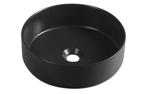 keraamiline valamu tööpinnale INFINITY ROUND , 36x12 cm, matt must