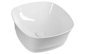 IDEA Counter Top Ceramic Washbasin 42x18x42 cm (without overflow hole)