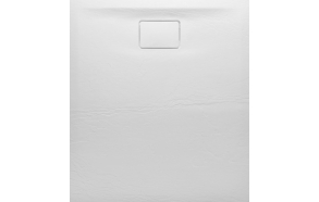 ACORA shower tray, cast marble, 120x90x2,9cm, rectangle, white