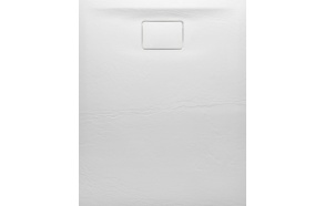 ACORA shower tray, cast marble, 120x80x2,9cm, rectangle, white