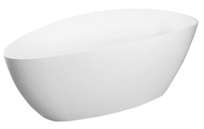 ELIPSIE - Cultured Marble Bath 1700x770x620mm, glossy white