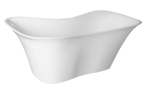 FLORA Cast Marble Freestanding Bath 180x80x67cm, White