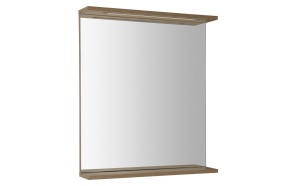 LED peegel Korin Strip 60x70x12, oak platin