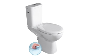 ETIUDA Height increased Close Coupled WC Rimless, P-trap