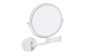 X-ROUND WHITE Wall Mounted Vanity Mirror dia 190mm, white