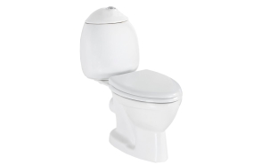 KID Children's Close Coupled Toilet-P-trap, white
