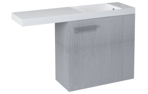 LATUS VI Vanity unit 50x50x22cm, right/silver oak (55820)