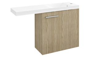 LATUS VI Basin Cabinet 50x50x22 cm, right, Elm Bardini