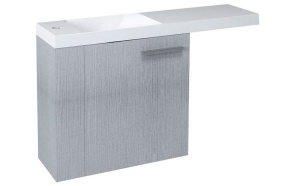 LATUS VI Vanity unit 50x50x22cm, left/silver oak (55825)