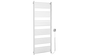 METRO-E Electric Bathroom Radiator, straight, 600x1620 mm, 800 W, white