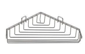 CHROM LINE Single wire corner soap dish, chrome