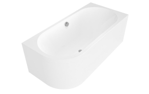 ASTRA R MONOLITH Asymmetric Bath 160x75x60cm, White