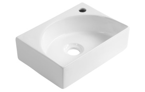 valamu RUBIC 34x25cm,  valge