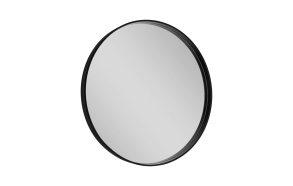 NOTION Framed Mirror, round, ø 60cm, black matt