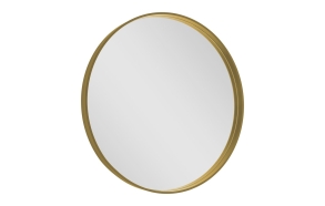 NOTION Framed Mirror, round ø 70cm, gold matt
