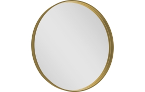 NOTION Framed Mirror, round, ø 80cm, gold matt