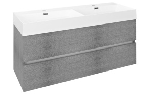 ODETTA valamukapp 118x50x43,5cm, Silver Oak