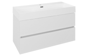 ODETTA Vanity unit 95x50x43,5cm, glossy white