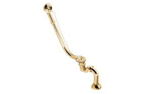 RETRO Bath Set For External Installation, Chain, Including Siphon, gold