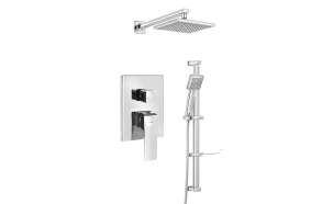 RITMO Concealed Shower Set with a single lever Mixer Tap, 2 Outlets, Chrome