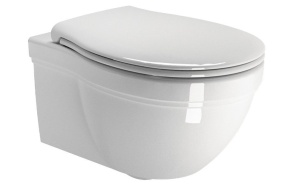 CLASSIC Wall Hung Toilet 37x55 cm, white ExtraGlaze