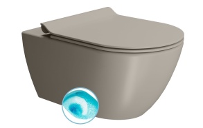 Seina WC PURA, Swirlflush, 55x36 cm, dove grey, seest glasuuriga, väljast matt