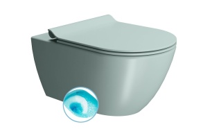 Seina WC PURA, Swirlflush, 55x36 cm, ice blue, seest glasuuriga, väljast matt