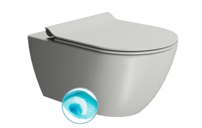 Seina WC PURA, Swirlflush, 55x36 cm, cenere, seest glasuuriga, väljast matt
