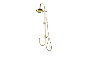 Vanity Shower Panel with Mixer Tap connection, gold
