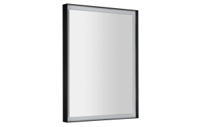 SORT LED backlit mirror 600x800 mm, black matt
