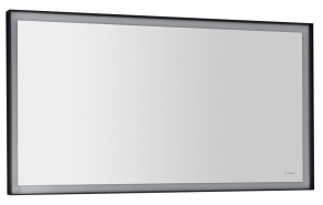 SORT LED backlit mirror 1200x700 mm, black matt