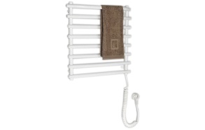 Electric towel radiator, 570x465 mm, 72 W, white