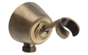 Adjustable Wall Mounted Shower Hose Outlet/Connector/Bracket, bronze