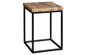 SKA stool 300x410x300mm (SKA401), black matt/oak