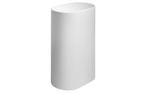 TREVA Floorstanding Washbasin 56,5x85cm, Cast Marble, white matt