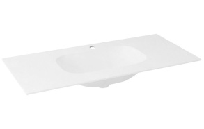 TREOS washbasin 1116x513 mm, Rockstone, white matt