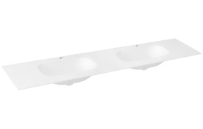 TREOS washbasin 1716x513 mm, Rockstone, white matt