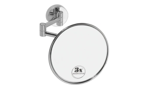 X-ROUND E Wall Mounted Vanity Mirror dia 140mm, chrome