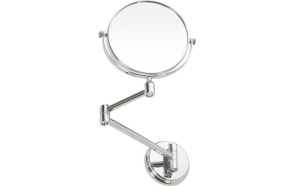 X-ROUND E Wall Mounted Vanity Mirror dia 150mm, chrome