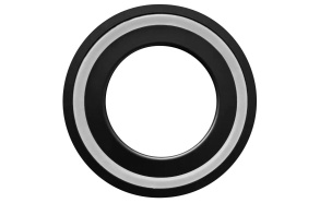Metal washer between washbasin and board, height 10mm, black matt