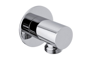 Handshower Holder, round, thin cover, Chrome