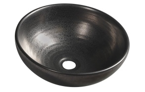 ATTILA ceramic washbasin diameter 42,5 cm, metallic copper