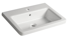 CITY Ceramic Square Washbasin 60x18x45cm