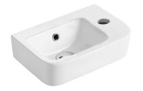GERDA Ceramic Washbasin 37x14x24,5cm, right