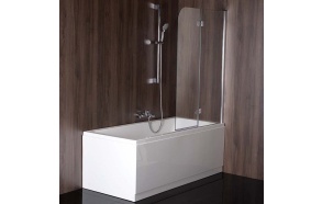 RENDE Bath Screen 970mm, clear glass